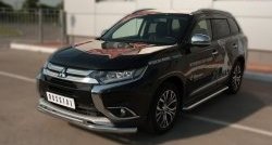 26 999 р. Широкая защита порогов SLITKOFF  Mitsubishi Outlander  GF (2015-2018) 2-ой рестайлинг  с доставкой в г. Таганрог. Увеличить фотографию 4