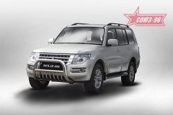 Защита переднего бампера Souz-96 (d76) Mitsubishi Pajero 4 V90 2-ой рестайлинг (2014-2020)