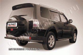 Защита задняя Slitkoff Mitsubishi Pajero 4 V90 2-ой рестайлинг (2014-2020)