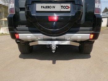 20 999 р. Фаркоп (тягово-сцепное устройство) TCC (надпись Pajero)  Mitsubishi Pajero ( 4 V90,  4 V80) (2006-2020) дорестайлинг, дорестайлинг, 1-ый рестайлинг, 3 дв. 1-ый рестайлинг, 2-ой рестайлинг (Оцинкованный, шар E - нержавейка)  с доставкой в г. Таганрог. Увеличить фотографию 1