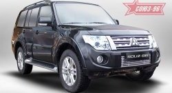 Декоративный элемент воздухозаборника Souz-96 (d10) Mitsubishi Pajero 4 V80 3 дв. 1-ый рестайлинг (2011-2014)