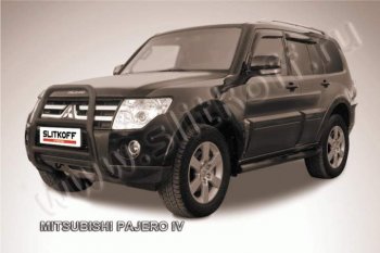 Кенгурятник d57 высокий Mitsubishi Pajero 4 V90 дорестайлинг (2006-2011)