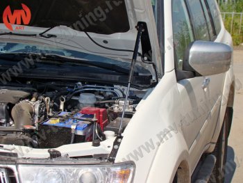 2 969 р. Упор капота MV-Tuning (одинарный) Mitsubishi Pajero Sport PB дорестайлинг (2008-2013)  с доставкой в г. Таганрог. Увеличить фотографию 3