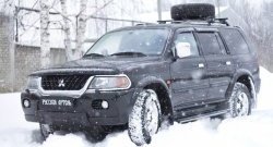 879 р. Зимняя заглушка решетки переднего бампера РА  Mitsubishi Pajero Sport  PA (1996-2004) дорестайлинг  с доставкой в г. Таганрог. Увеличить фотографию 6