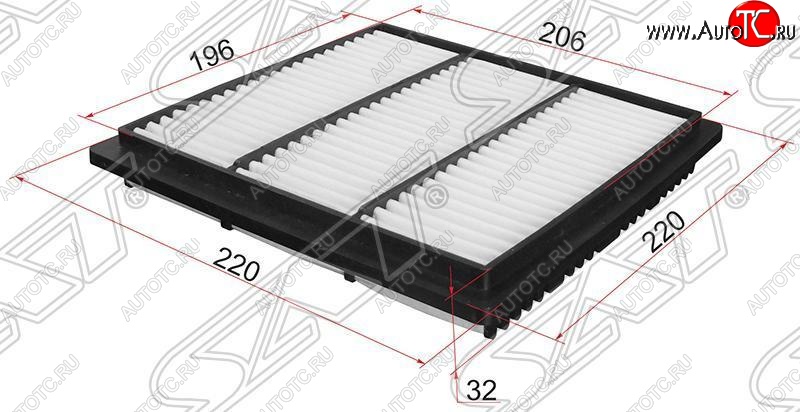 267 р. Фильтр воздушный двигателя SAT  Mitsubishi Pajero Sport  PA (1996-2008) дорестайлинг, рестайлинг  с доставкой в г. Таганрог