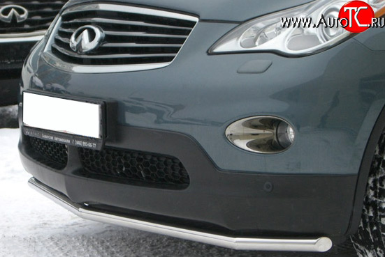 15 999 р. Защита переднего бампера (Ø42 мм, нержавейка) SLITKOFF INFINITI EX35 J50 (2007-2013)  с доставкой в г. Таганрог