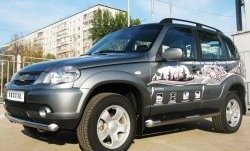 16 599 р. Одинарная защита переднего бампера Bertone диаметром 76 мм  Chevrolet Niva  2123 (2009-2020), Лада 2123 (Нива Шевроле) (2009-2021)  с доставкой в г. Таганрог. Увеличить фотографию 3