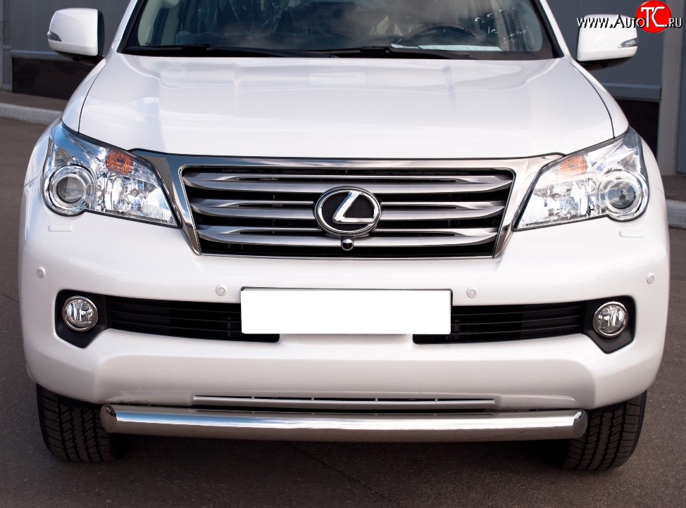 18 599 р. Одинарная защита переднего бампера SLITKOFF 76 мм  Lexus GX460  J150 (2009-2013) дорестайлинг  с доставкой в г. Таганрог