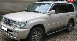 14 999 р. Защита порогов (Ø42 мм, нержавейка) SLITKOFF  Lexus LX470  J100 (1998-2002) дорестайлинг  с доставкой в г. Таганрог. Увеличить фотографию 1