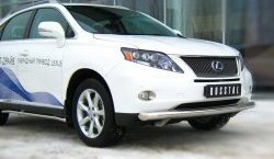 16 299 р. Одинарная защита переднего бампера SLITKOFF диаметром 76 мм  Lexus RX270  AL10 - RX450H  AL10  с доставкой в г. Таганрог. Увеличить фотографию 3