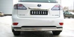 16 999 р. Защита заднего бампера (Ø76 и 42 мм, нержавейка) SLITKOFF  Lexus RX270  AL10 - RX450H  AL10  с доставкой в г. Таганрог. Увеличить фотографию 2