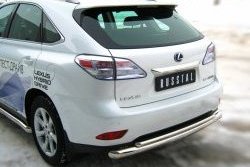 18 999 р. Защита заднего бампера (Ø76 и 42 мм, нержавейка) SLITKOFF Lexus RX270 AL10 дорестайлинг (2010-2012)  с доставкой в г. Таганрог. Увеличить фотографию 3