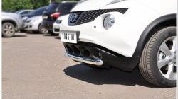 15 799 р. Одинарная защита переднего бампера SLITKOFF диаметром 63 мм  Nissan Juke  1 YF15 (2010-2014) дорестайлинг  с доставкой в г. Таганрог. Увеличить фотографию 5