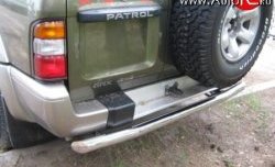 15 249 р. Защита заднего бампера (Ø76 мм, нержавейка) SLITKOFF  Nissan Patrol  5 (1997-2004) Y61 дорестайлинг, Y61 1-ый рестайлинг  с доставкой в г. Таганрог. Увеличить фотографию 3