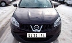 16 899 р. Одинарная защита переднего бампера SLITKOFF диаметром 63 мм Nissan Qashqai 1 J10 рестайлинг (2010-2013)  с доставкой в г. Таганрог. Увеличить фотографию 2