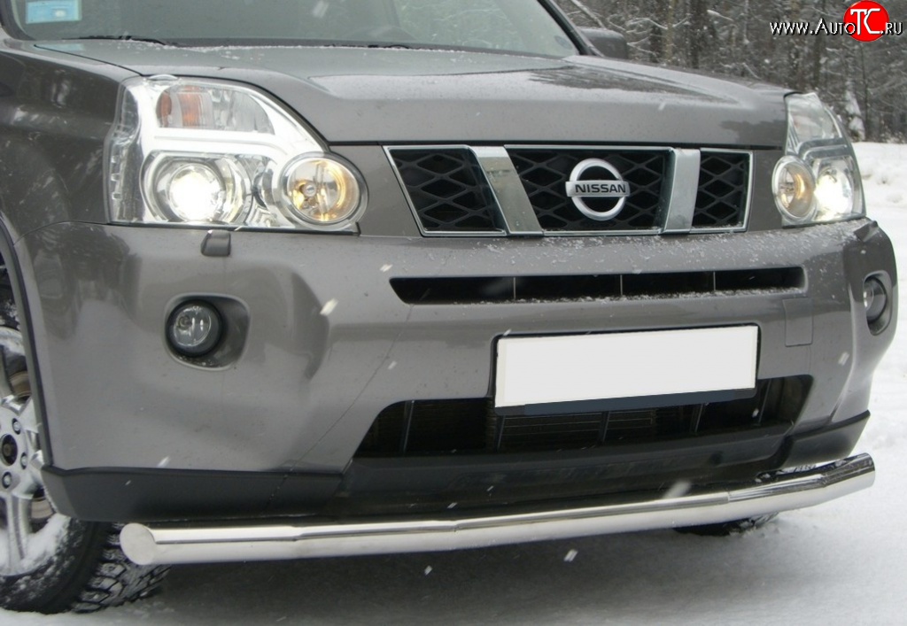 15 999 р. Одинарная защита переднего бампера SLITKOFF диаметром 63 мм  Nissan X-trail  1 T30 (2000-2003) дорестайлинг  с доставкой в г. Таганрог