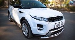 20 999 р. Защита переднего бампера (Dynamic, 2 трубыØ63 и 42 мм, нержавейка) SLITKOFF  Land Rover Range Rover Evoque  1 L538 (2011-2015) дорестайлинг 3 дв., дорестайлинг 5 дв.  с доставкой в г. Таганрог. Увеличить фотографию 2