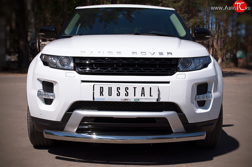 16 799 р. Одинарная защита переднего бампера SLITKOFF диаметром 76 мм (Dynamic)  Land Rover Range Rover Evoque  1 L538 (2011-2015) дорестайлинг 3 дв., дорестайлинг 5 дв.  с доставкой в г. Таганрог