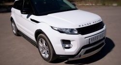 24 749 р. Защита порогов Russtal из овальной трубы с проступью (Dynamic) Land Rover Range Rover Evoque 1 L538 дорестайлинг 5 дв. (2011-2015)  с доставкой в г. Таганрог. Увеличить фотографию 2