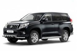 Защита порогов из трубы Ø51 Petroil Tuning. Toyota (Тойота) Land Cruiser Prado (Лэнд)  J150 (2009-2013) J150 дорестайлинг ()