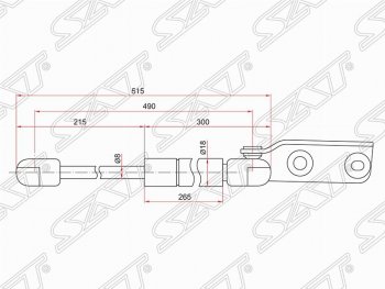 Правый газовый упор крышки багажника SAT Nissan AD Y11 (1999-2008)