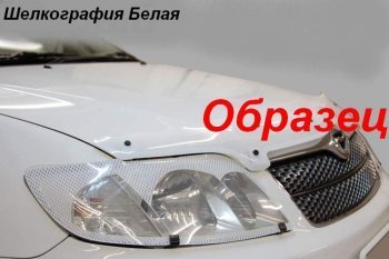 2 479 р. Дефлектор капота CA-Plastiс exclusive  Nissan AD  Y12 (2006-2016) дорестайлинг (Шелкография белая)  с доставкой в г. Таганрог. Увеличить фотографию 2