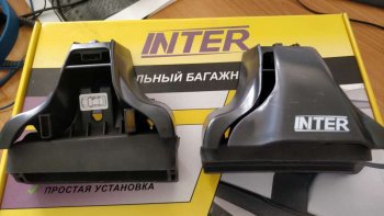 2 999 р. Комплект опор для поперечин Inter Nissan Almera N16 седан дорестайлинг (2000-2003)  с доставкой в г. Таганрог. Увеличить фотографию 2