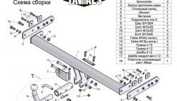 8 999 р. Фаркоп Лидер Плюс (с быстросъёмным шаром) Nissan Almera N16 седан дорестайлинг (2000-2003) (Без электропакета)  с доставкой в г. Таганрог. Увеличить фотографию 3