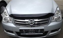 3 199 р. Дефлектор капота NovLine-Autofamily  Nissan Almera  G15 (2012-2019) седан  с доставкой в г. Таганрог. Увеличить фотографию 1