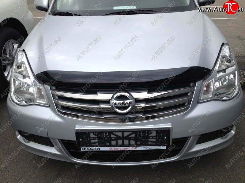 3 199 р. Дефлектор капота NovLine-Autofamily  Nissan Almera  G15 (2012-2019) седан  с доставкой в г. Таганрог