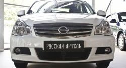 2 089 р. Защитная сетка решетки переднего бампера РА  Nissan Almera  G15 (2012-2019) седан  с доставкой в г. Таганрог. Увеличить фотографию 2