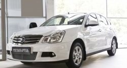 2 089 р. Защитная сетка решетки переднего бампера РА  Nissan Almera  G15 (2012-2019) седан  с доставкой в г. Таганрог. Увеличить фотографию 3