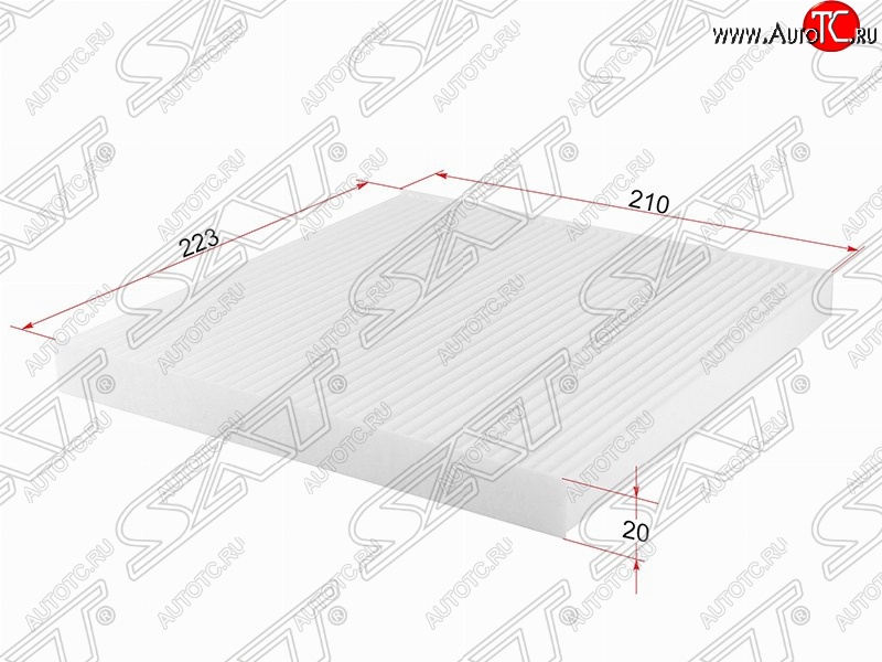 359 р. Фильтр салонный SAT (223х210х20 mm)  Nissan Almera  G15 - Note  2  с доставкой в г. Таганрог