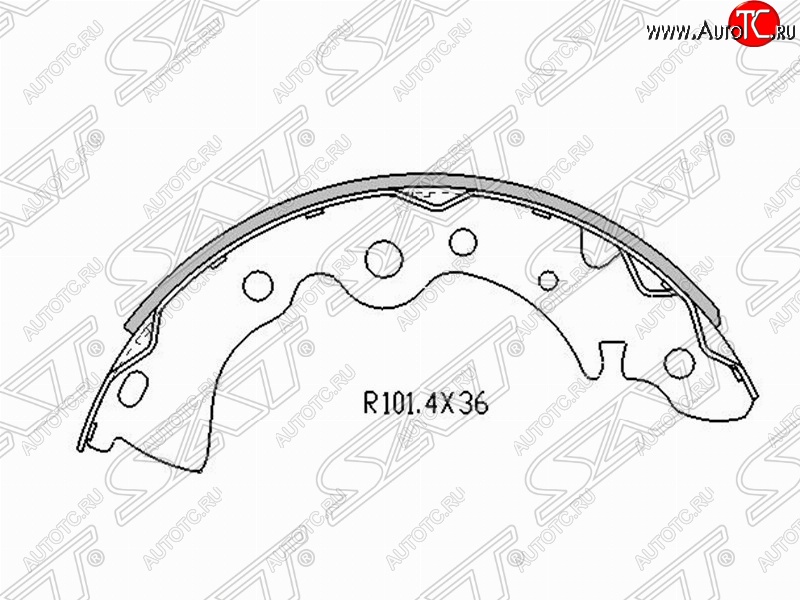 1 399 р. Колодки тормозные задние EURO SAT Nissan Almera Classic седан B10 (2006-2013)  с доставкой в г. Таганрог