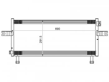 6 399 р. Радиатор кондиционера SAT  Nissan Avenir - Expert  с доставкой в г. Таганрог. Увеличить фотографию 1