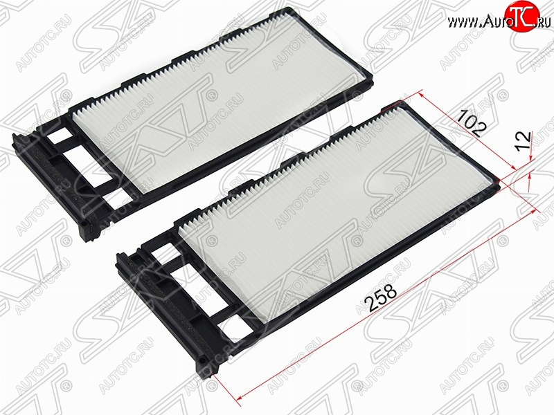 399 р. Фильтр салонный SAT (комплект, 258х102х12 mm)  Nissan Avenir - Safari  Y61  с доставкой в г. Таганрог