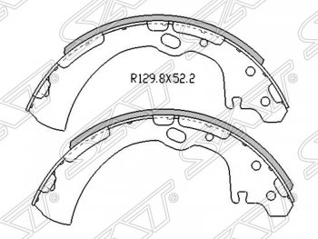 Колодки тормозные SAT (задние) Nissan NP300 (2008-2013)