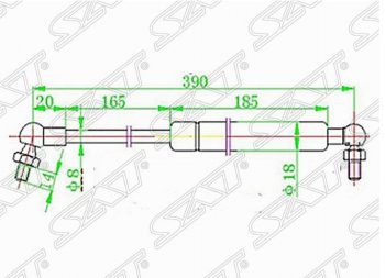 Газовый упор капота SAT Nissan Maxima A32 (1994-2000)