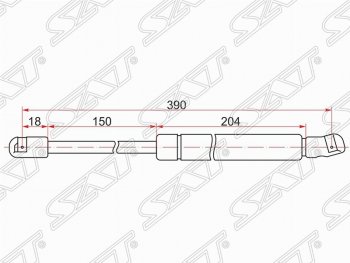 Газовый упор капота SAT Nissan Cefiro A33 (1998-2003)