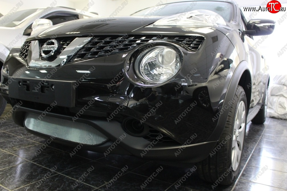 1 479 р. Защитная решётка в воздуховод автомобиля Russtal (хром)  Nissan Juke  1 YF15 (2014-2020) рестайлинг  с доставкой в г. Таганрог