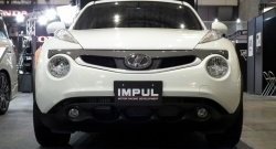 5 249 р. Решётка радиатора Impul Nissan Juke 1 YF15 дорестайлинг (2010-2014) (Неокрашенная)  с доставкой в г. Таганрог. Увеличить фотографию 2