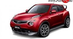 5 249 р. Решётка радиатора Impul Nissan Juke 1 YF15 дорестайлинг (2010-2014) (Неокрашенная)  с доставкой в г. Таганрог. Увеличить фотографию 7