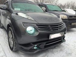 10 199 р. Решетка радиатора KENSTYLE Nissan Juke 1 YF15 дорестайлинг (2010-2014) (Неокрашенная)  с доставкой в г. Таганрог. Увеличить фотографию 2