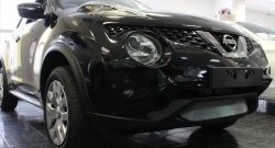 1 539 р. Сетка на бампер (рестайлинг) Russtal (хром)  Nissan Juke  1 YF15 (2010-2014) дорестайлинг  с доставкой в г. Таганрог. Увеличить фотографию 1