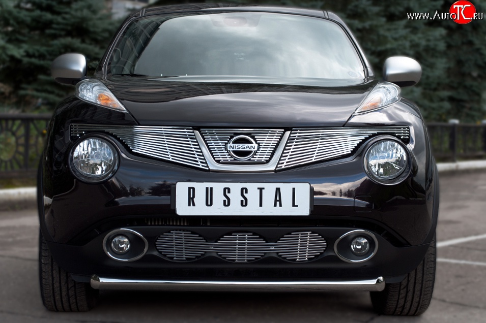 15 799 р. Одинарная защита переднего бампера SLITKOFF диаметром 63 мм (4x4)  Nissan Juke  1 YF15 (2010-2014) дорестайлинг  с доставкой в г. Таганрог