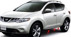 7 649 р. Задний левый молдинг двери 82870-1AA3A Nissan Murano 2 Z51 дорестайлинг (2008-2011)  с доставкой в г. Таганрог. Увеличить фотографию 2