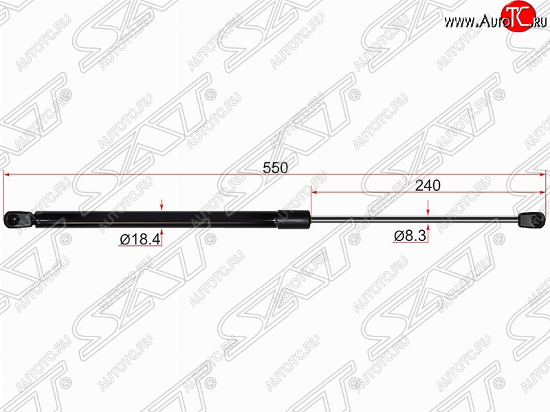 999 р. Газовый упор крышки багажника SAT  Nissan Murano  2 Z51 (2008-2016) дорестайлинг, рестайлинг  с доставкой в г. Таганрог