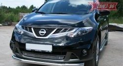 Защита переднего бампера одинарная Souz-96 (d76) Nissan Murano 2 Z51 рестайлинг (2010-2016)