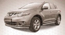 Одинарная защита переднего бампера Slitkoff (57 мм) Nissan (Нисан) Murano (Мурано)  2 Z51 (2010-2016) 2 Z51 рестайлинг