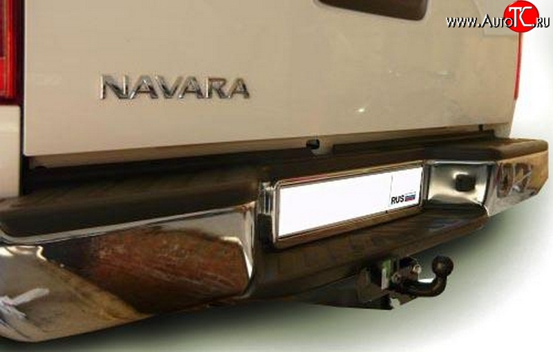 8 189 р. Фаркоп (бампер со ступенькой) NovLine Nissan Navara 2 D40 дорестайлинг (2004-2010)  с доставкой в г. Таганрог